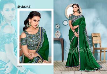 STYLEWELL BY FLORENCIYA CATALOG FANCY PARTY WEAR EMBROIDERED SAREES COLLECTION (9)