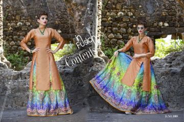 SUBHARAMBH BY PRIME DESIGNER SILK INDO WESTERN STYLE LEHENGA ARE AVAILABLE AT WHOLESALE BEST RATE BY GOSIYA EXPORTS