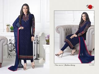 SUHATI BY CHARISMATIC KARISHMA CATALOG GEORGETTE STRAIGHT DESIGNER WEAR (1)