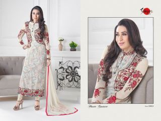 SUHATI BY CHARISMATIC KARISHMA CATALOG GEORGETTE STRAIGHT DESIGNER WEAR (7)