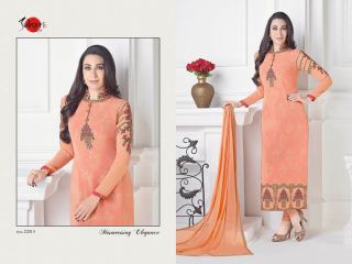 SUHATI BY CHARISMATIC KARISHMA CATALOG GEORGETTE STRAIGHT DESIGNER WEAR (8)