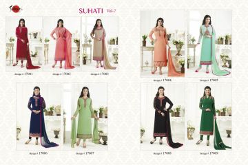 SUHATI FAB SUHATI VOL 7 GEORGETTE EMBROIDERY SUITS WHOLESALE BEST RATE BY GOSIYA EXPORTS SURAT (11)