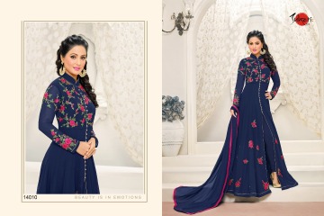 SUHATI VOL 5 FAUX GEORGETTE ANARKALI SALWAR KAMEEZ SURAT WHOLESALE BY GOSIYA EXPORTS SURAT (7)