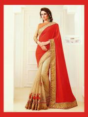 SUNNY LEONE PLATINUM DESIGNER SAREES COLLECTION WHOLESALE BEST RATE BY GOSIYA EXPORTS SURAT (9)