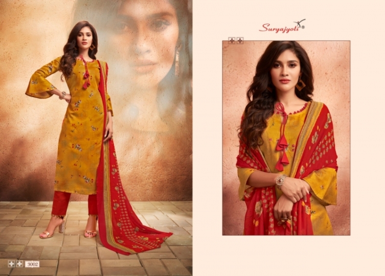 SURYAJYOTI ALEENA VOL 3 SATIN COTTON PRINT DRESS MATERIAL WHOLESALE DEALER BEST RATE BY GOSIYA EXPORTS SURAT (11)