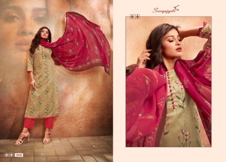 SURYAJYOTI ALEENA VOL 3 SATIN COTTON PRINT DRESS MATERIAL WHOLESALE DEALER BEST RATE BY GOSIYA EXPORTS SURAT (5)