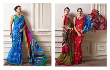 SUSHMA LUMINOUS STYLE CRAPE SAREES WHOLESALE BEST RATE BY GOSIYA EXPORTS SURAT INDIA (3)