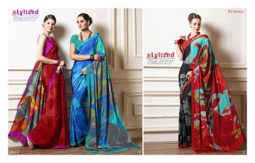 SUSHMA LUMINOUS STYLE CRAPE SAREES WHOLESALE BEST RATE BY GOSIYA EXPORTS SURAT INDIA (4)