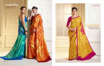 SUSHMA LUMINOUS STYLE CRAPE SAREES WHOLESALE BEST RATE BY GOSIYA EXPORTS SURAT INDIA (7)