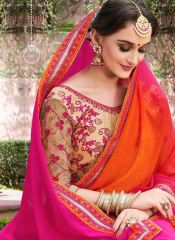 SUVARNA BY MINTORSI DESIGNER SAREES WITH GEORGETTE PRINT DIWALI FESTIVAL COLLECTION WHOLESALE EXPORTER SURAT