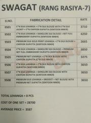SWAGAT LENGHA RANG RASIYA 9500 SERIERS AT BEST PRICE AT GOSIYA EXPORTS (6)
