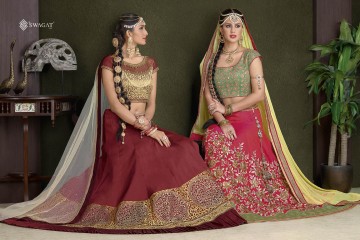 SWAGAT RANG RASIYA VOL 7 LENGHA WHOLESALE RATE AT GOSIYA EXPORTS SURAT WHOLESALE DEALER AND SUPPLAYER SURAT GUJARAT .. (22)