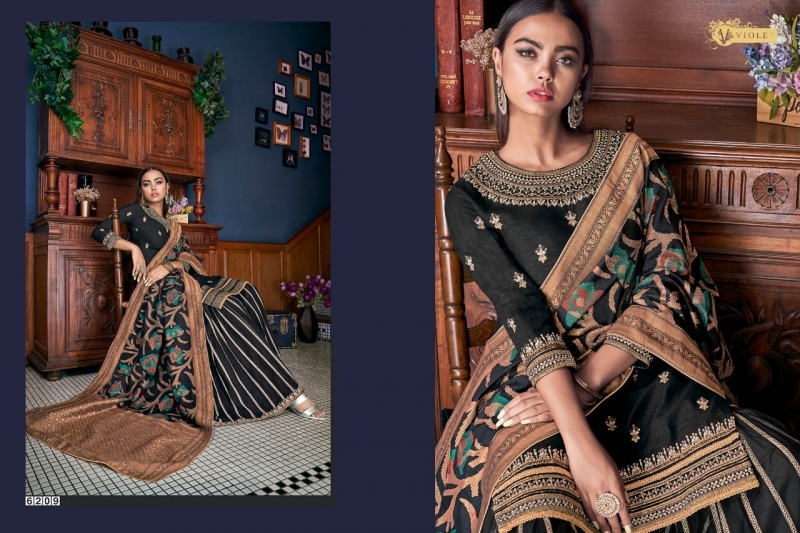 SWAGAT VIOLET 6201-6214 SERIES SILK INDIAN FESTIVE DRESSES COLLECTION 2019 WHOLESALE DEALER BEST RATE BY GOSIYA EXPORTS SURAT (10)
