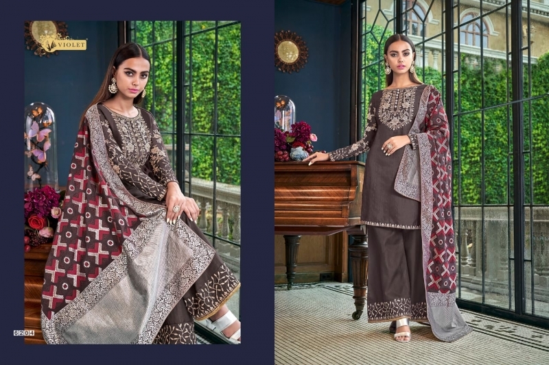 SWAGAT VIOLET 6201-6214 SERIES SILK INDIAN FESTIVE DRESSES COLLECTION 2019 WHOLESALE DEALER BEST RATE BY GOSIYA EXPORTS SURAT (18)