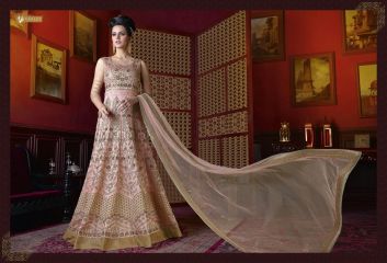 Swagat violet snow white 5 party wear gown collection BY GOSIYA EXPORTS SURAT (24)