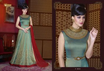 Swagat violet snow white 5 party wear gown collection BY GOSIYA EXPORTS SURAT (27)