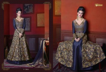 Swagat violet snow white 5 party wear gown collection BY GOSIYA EXPORTS SURAT (31)