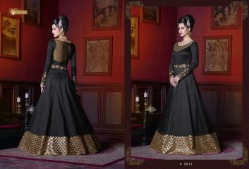 Swagat violet snow white 5 party wear gown collection BY GOSIYA EXPORTS SURAT (32)