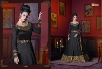 Swagat violet snow white 5 party wear gown collection BY GOSIYA EXPORTS SURAT (5)