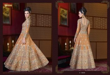 Swagat violet snow white 5 party wear gown collection BY GOSIYA EXPORTS SURAT (7)