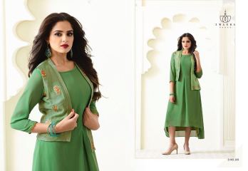 SWARNPANKH 1 CATALOG GEORGETTE EMBROIDERED KURTIES WHOLESALE SUPPLIER DEALER RATE BY GOSIYA EXPORTS SURAT (9)