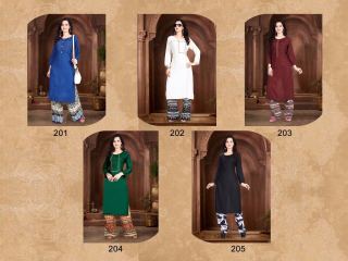 SWARNPANKH FESTIVAL TOP AND BOTTOM KURTI PLAZZO CATALOG IN WHOLESALE BEST RATE BY GOSIYA EXPORTS (2)