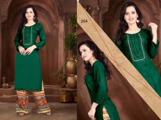 SWARNPANKH FESTIVAL TOP AND BOTTOM KURTI PLAZZO CATALOG IN WHOLESALE BEST RATE BY GOSIYA EXPORTS (6)