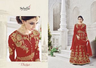 SYBELLA SILK ROUTE 201-208 SERIES DESIGNER PARTY WEAR COLLECTION WHOLESALE SUPPLIER BEST RATE BY GOSIYA EXPORTS SURAT (1)