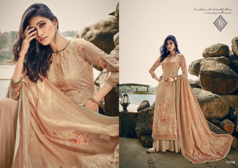 TANISHK FASHION DILBARO DRESS MATERIAL WHOLESALE DEALER BEST RATE BY GOSIYA EXPORTS SURAT (8)