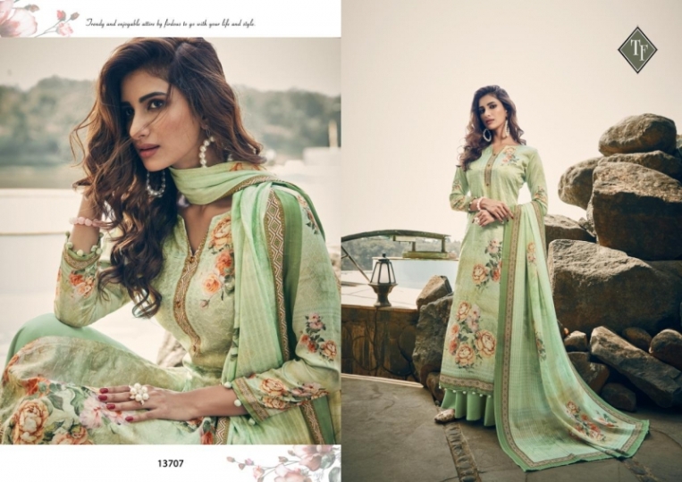 TANISHK FASHION DILBARO DRESS MATERIAL WHOLESALE DEALER BEST RATE BY GOSIYA EXPORTS SURAT (9)