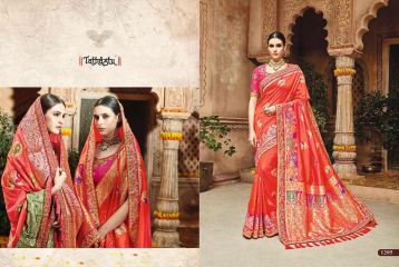 TATHASTU 12 SAREES DESIGNER HEAVY SILK SAREES ARE AVAILABLE AT WHOLESALE BEST RATE BY GOSIYA EXPORTS SURAT (16)