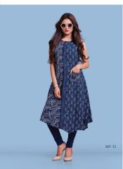 TD3 SKY 7 RAYON COTTON PRINTED KURTI COLLECTION WHOLESALE SUPPLIER DEALER BEST RATE BY GOSIYA EXPORTS SURAT (17)