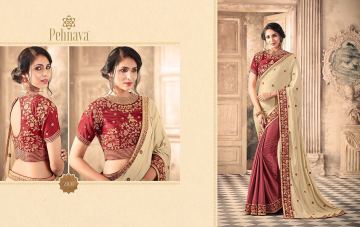 THE FASHION HUB PEHNAVA CATALOG PARTY WEAR SAREES COLLECTION WHOLESALE DEALER BEST RAET BY GOSIYA EXPORTS SURAT (1)