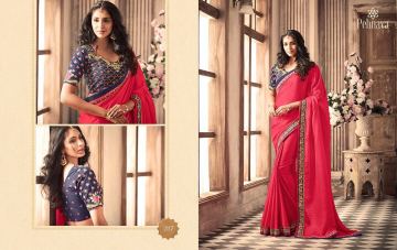 THE FASHION HUB PEHNAVA CATALOG PARTY WEAR SAREES COLLECTION WHOLESALE DEALER BEST RAET BY GOSIYA EXPORTS SURAT (18)