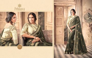 THE FASHION HUB PEHNAVA CATALOG PARTY WEAR SAREES COLLECTION WHOLESALE DEALER BEST RAET BY GOSIYA EXPORTS SURAT (6)