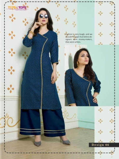 TIP AND TOPS ZURI COTTON FABRIC TOP WITH PALAZZO WHOLESALE DEALER BEST RATE BY GOSIYA EXPORTS SURAT (6)