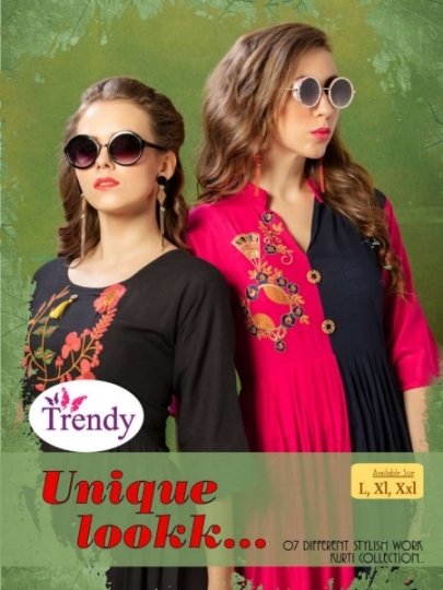 TRENDY UNIQUE LOOKK HEAVY RAYON FABRIC WITH EMBROIDERY WORK (10)