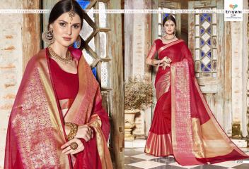 TRIVENI BY SUMANGAL CATALOGUE COTTON SAREES COLLECTION WHOLESALE BEST RATE BY GOSIYA EXPORTS SURAT (8)