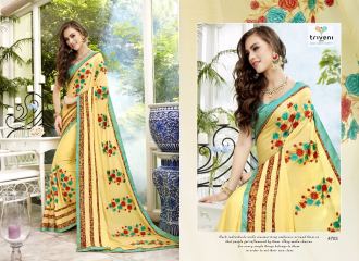 TRIVENI BY TRISHLA PARTY WEAR DESIGNER EMBROIDERED SAREES COLLECTION WHOLESALE BEST RATE BY GOSIYA EXPORTS SURAT (3)