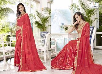 TRIVENI BY TRISHLA PARTY WEAR DESIGNER EMBROIDERED SAREES COLLECTION WHOLESALE BEST RATE BY GOSIYA EXPORTS SURAT (8)