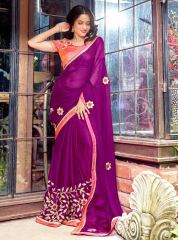 TRIVENI JHUMRI 9 GEORGETTE EMBROIDERED FANCY PARTY WEAR SAREES WHOLESALE SUPPLIER BEST RATE BY GOSIYA EXPORTS SURAT (2)