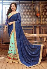 TRIVENI JHUMRI 9 GEORGETTE EMBROIDERED FANCY PARTY WEAR SAREES WHOLESALE SUPPLIER BEST RATE BY GOSIYA EXPORTS SURAT (4)