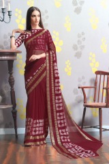 TRIVENI MARIA GEORGETTE PRINTS SAREES COLLECTION WHOLESALE BEST RATE SUPPLIER SELLER BY GOSIYA EXPORTS SURAT (7)