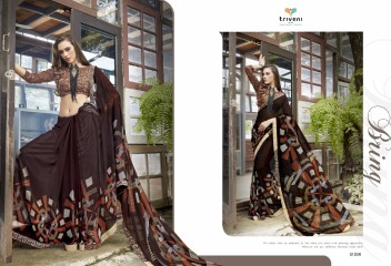 TRIVENI RANJHANA VOL 2 GEORGETTE PRINTS CASUAL WEAR SAREES COLLECTION WHOLESALE BEST RATE BY GOSIYA EXPORTS SURAT (11)