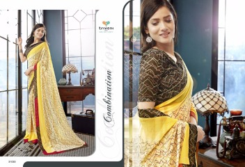 TRIVENI RANJHANA VOL 2 GEORGETTE PRINTS CASUAL WEAR SAREES COLLECTION WHOLESALE BEST RATE BY GOSIYA EXPORTS SURAT (5)