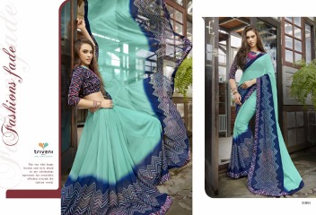 TRIVENI RANJHANA VOL 2 GEORGETTE PRINTS CASUAL WEAR SAREES COLLECTION WHOLESALE BEST RATE BY GOSIYA EXPORTS SURAT (7)