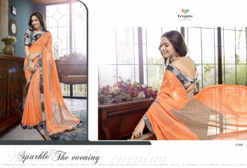 TRIVENI RANJHANA VOL 2 GEORGETTE PRINTS CASUAL WEAR SAREES COLLECTION WHOLESALE BEST RATE BY GOSIYA EXPORTS SURAT (8)