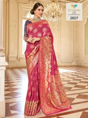 TRIVENI SILKMANIA WHITE SILK SAREE CATALOG IN WHOLESALE TRIVENI NEW CATALOG WHOLLESALE BEST RATE BY GOSIYA EXPORTS (2)