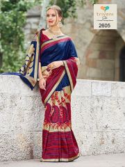 TRIVENI SILKMANIA WHITE SILK SAREE CATALOG IN WHOLESALE TRIVENI NEW CATALOG WHOLLESALE BEST RATE BY GOSIYA EXPORTS (4)