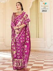 TRIVENI SILKMANIA WHITE SILK SAREE CATALOG IN WHOLESALE TRIVENI NEW CATALOG WHOLLESALE BEST RATE BY GOSIYA EXPORTS (7)